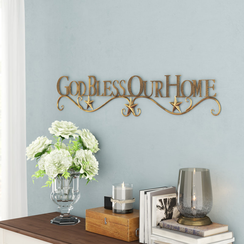 Winston Porter God Bless Our Home Wall Décor & Reviews Wayfair